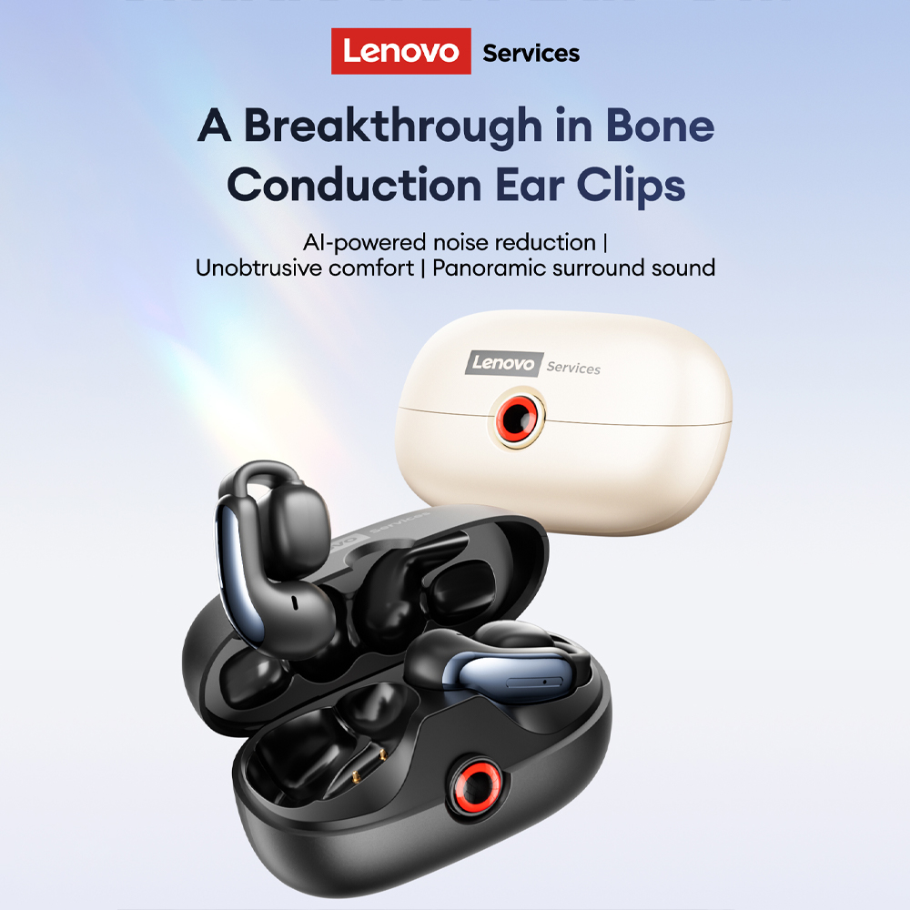Earphones - لينوفو LES-108 العظام التوصيل TWS الأذن