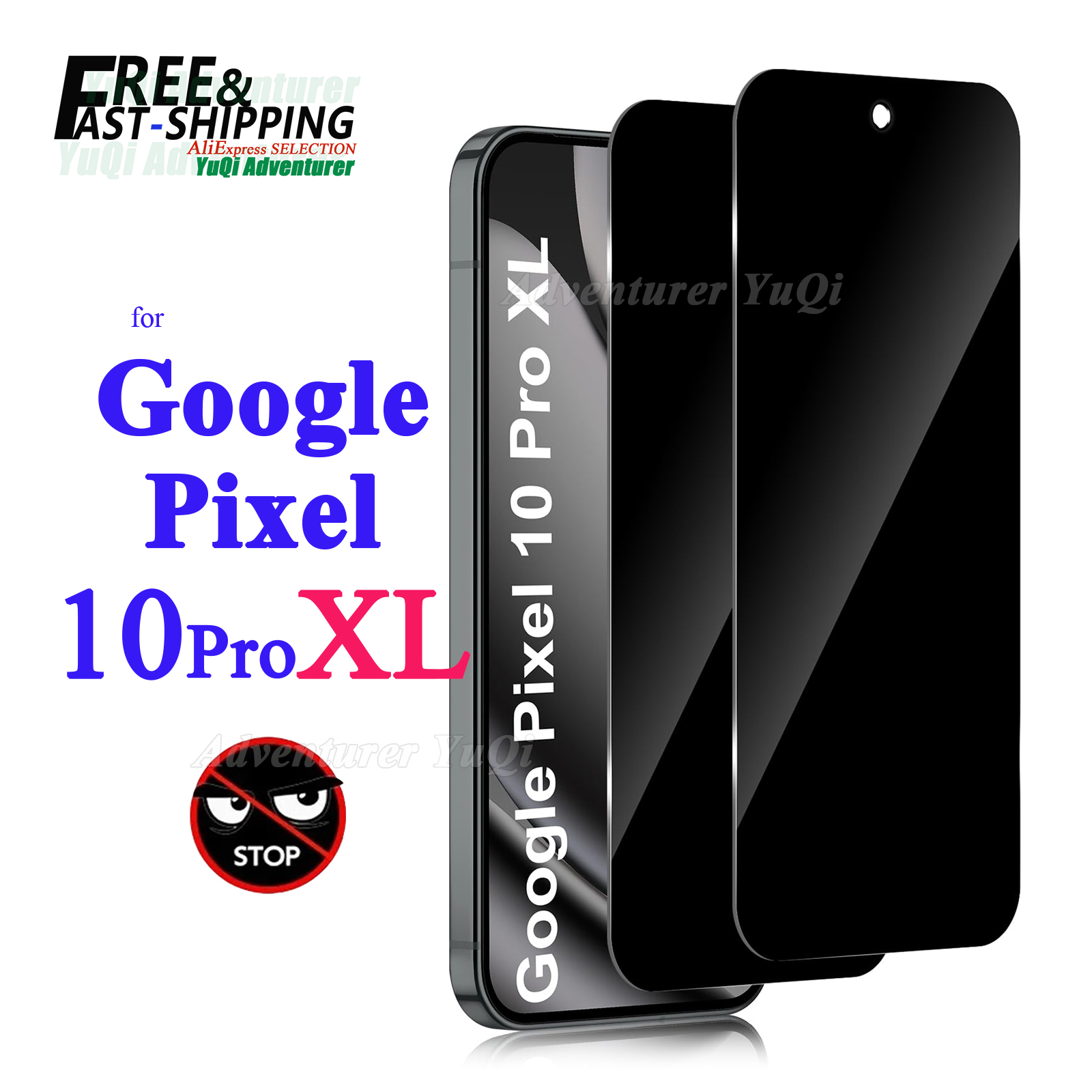 Anti Spy Privacy Glass Case - واقي شاشة مضاد للتجسس لهاتف Google