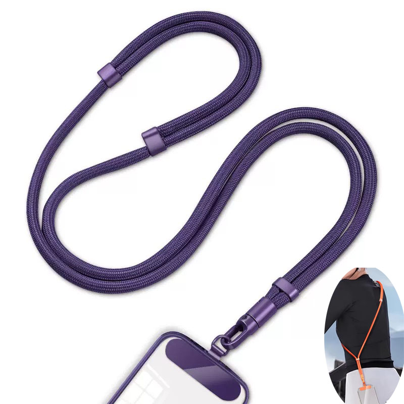 Crossbody Lanyard Neck Strap Case - حبل هاتف عالمي مع مشبك مطور