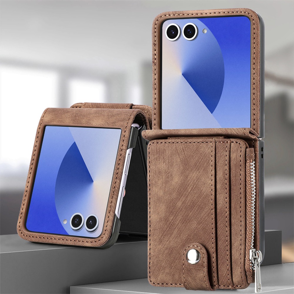 Leather Wallet Card Holder Phone Cover - 2-in-1 انفصال حامل بطاقة المحفظة قضية
