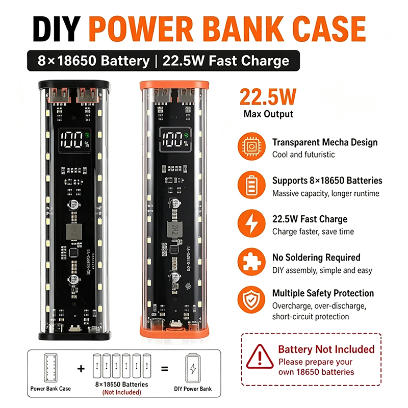 Power Banks - تصميم منفذ USB من النوع C،