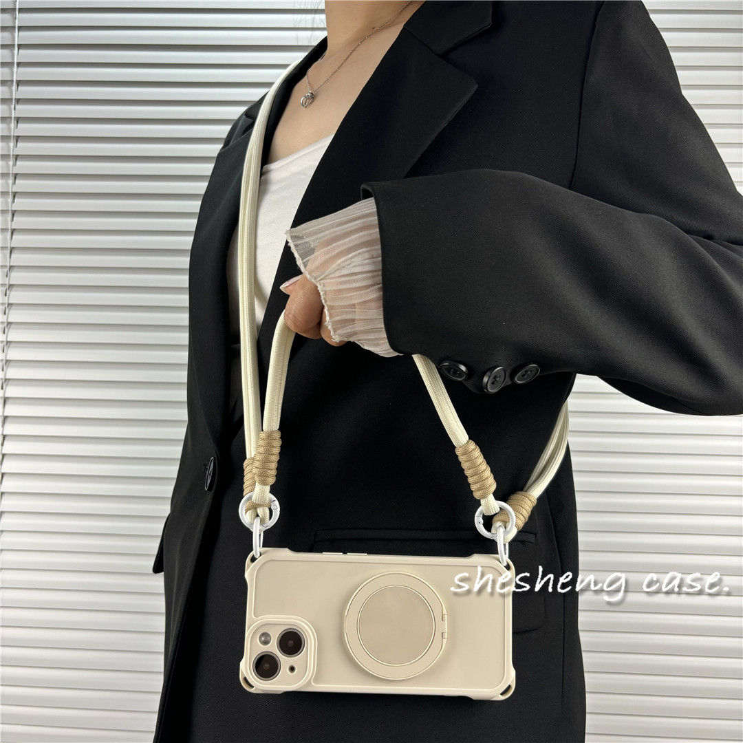 Crossbody Lanyard Neck Strap Case - حافظة هاتف بحزام للرقبة لهاتف شاومي