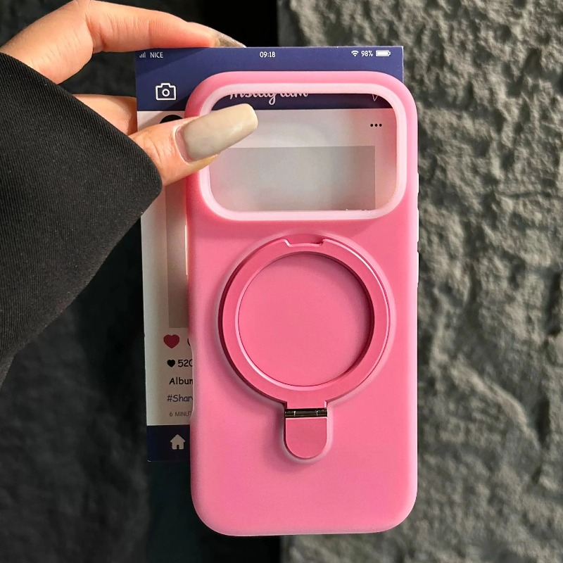 Liquid Silicone Magnetic Phone Case - غطاء هاتف من السيليكون السائل بألوان
