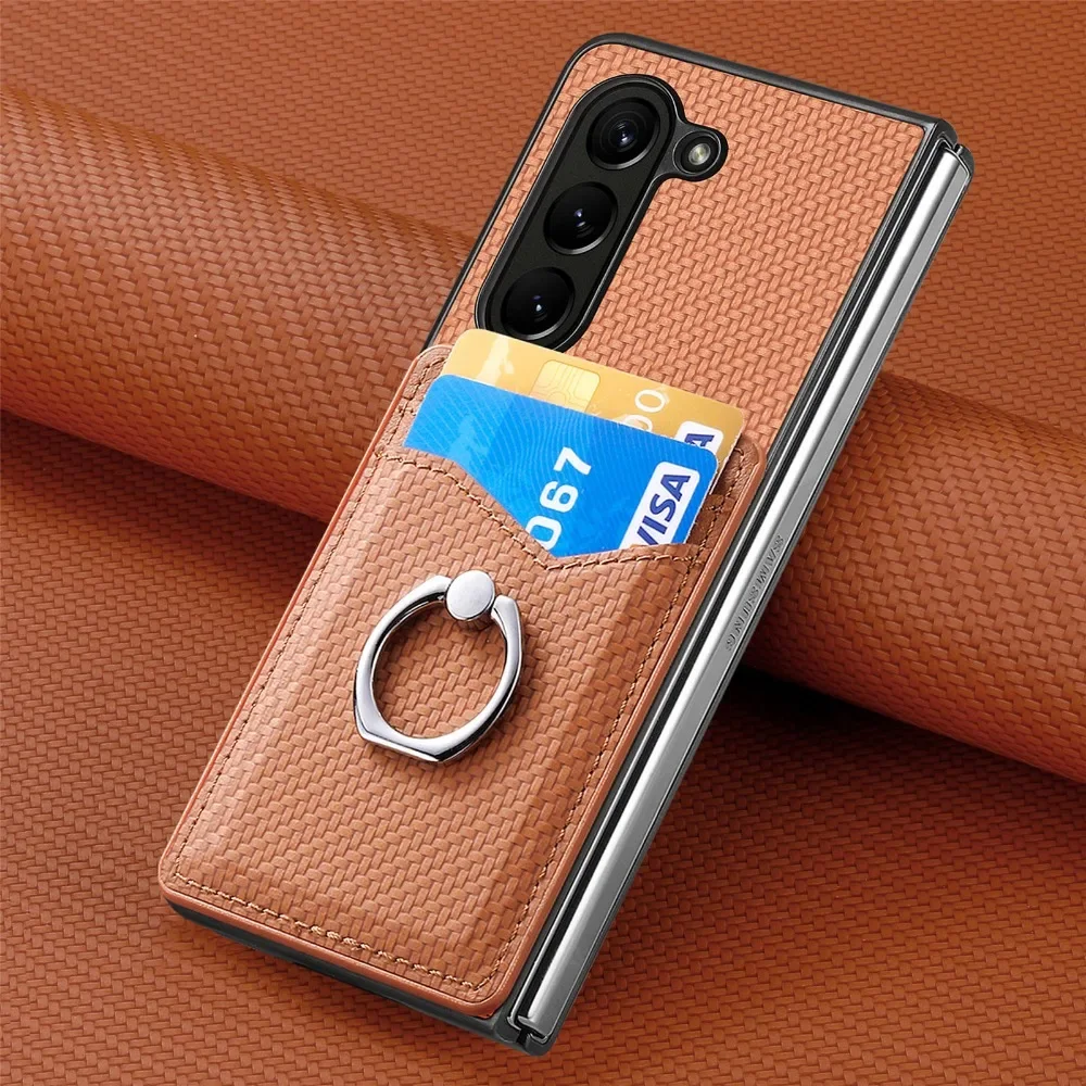 Leather Wallet Card Holder Phone Cover - بو الجلود المحفظة قضية الهاتف لسامسونج