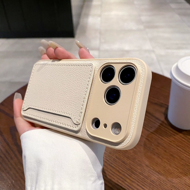 Leather Wallet Card Holder Phone Cover - محفظة من جلد البولي يوريثان حافظة