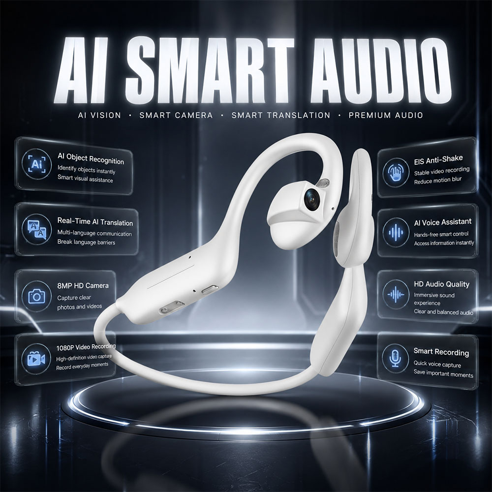 Earphones - سماعات أذن بلوتوث جديدة بدقة 1080P