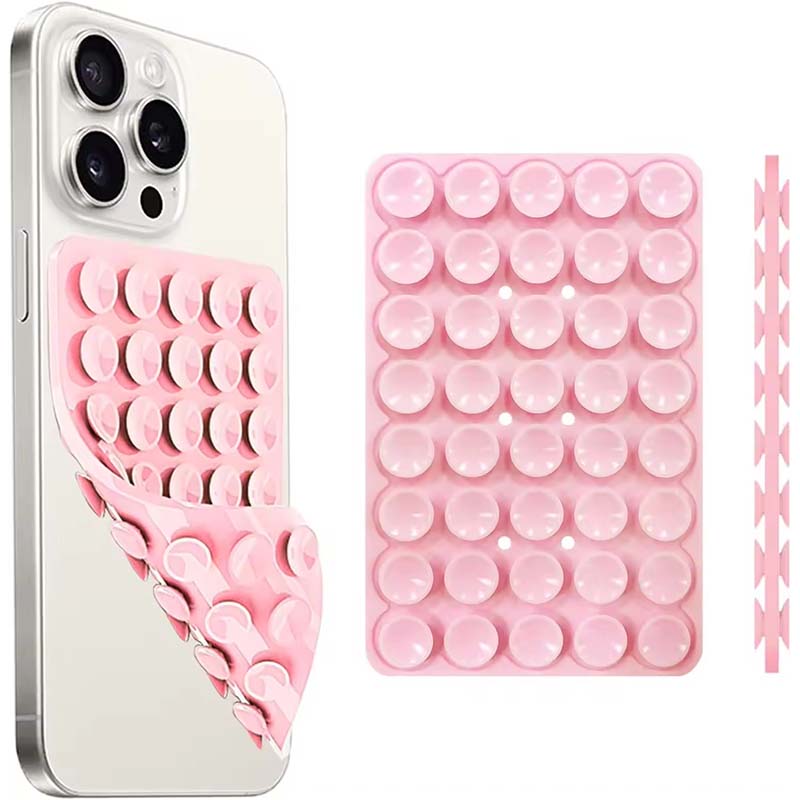Phone Cases - حامل هاتف بكأس شفط سيليكون مع