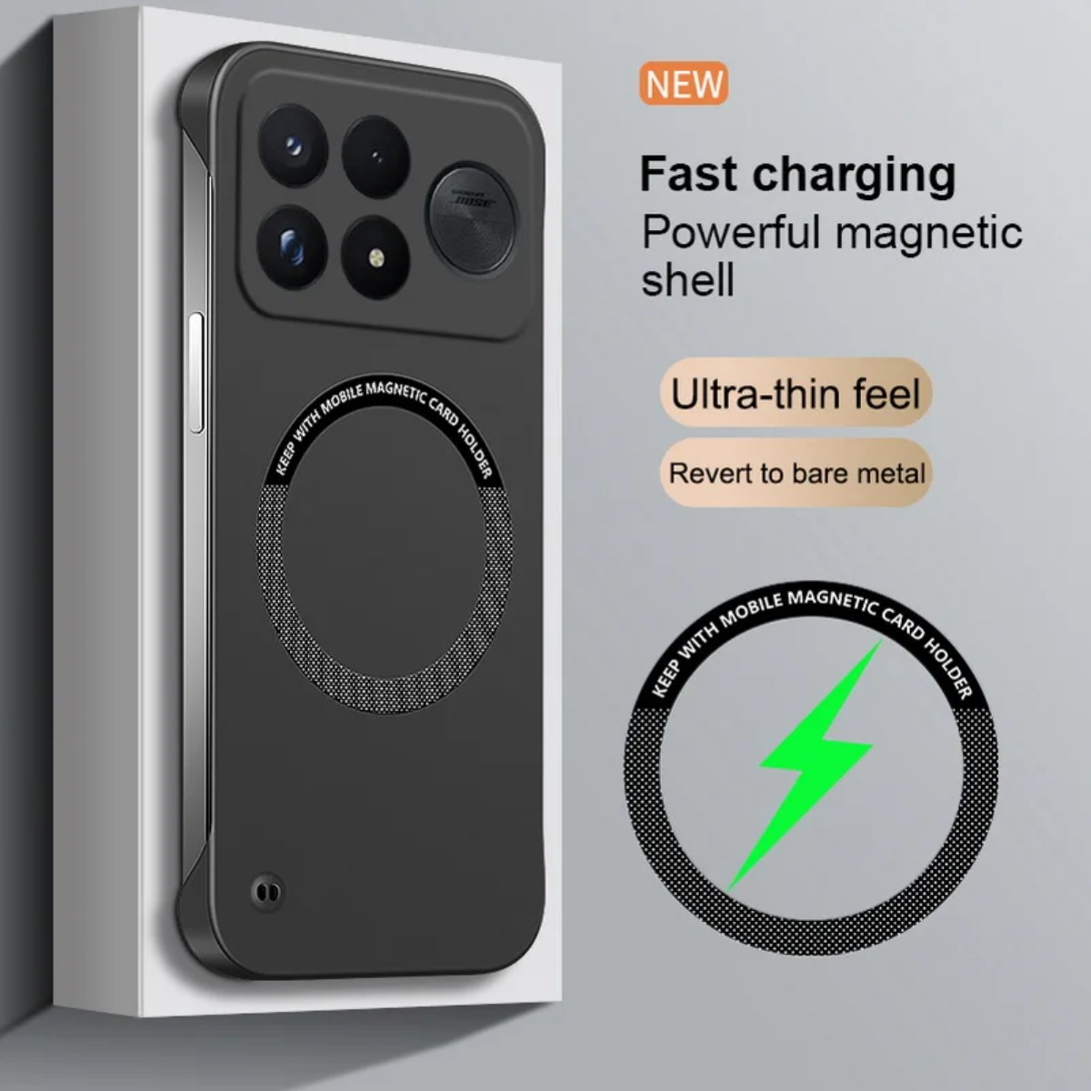 Ultra Thin Frameless Phone Cover - غطاء هاتف فائق النحافة بدون إطار