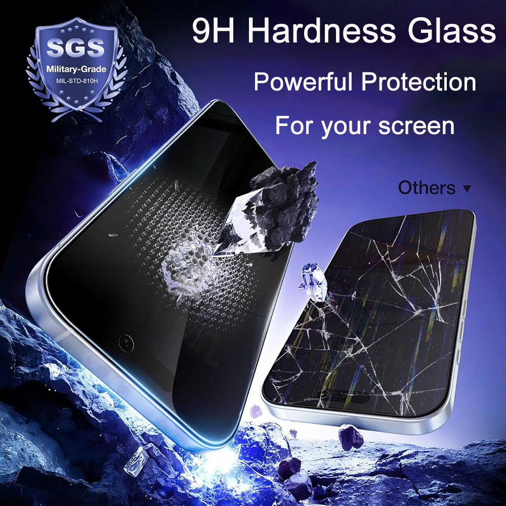 3 قطع من الزجاج المقوى المضاد  - مراجعة Anti Spy Privacy Glass Case وسعره