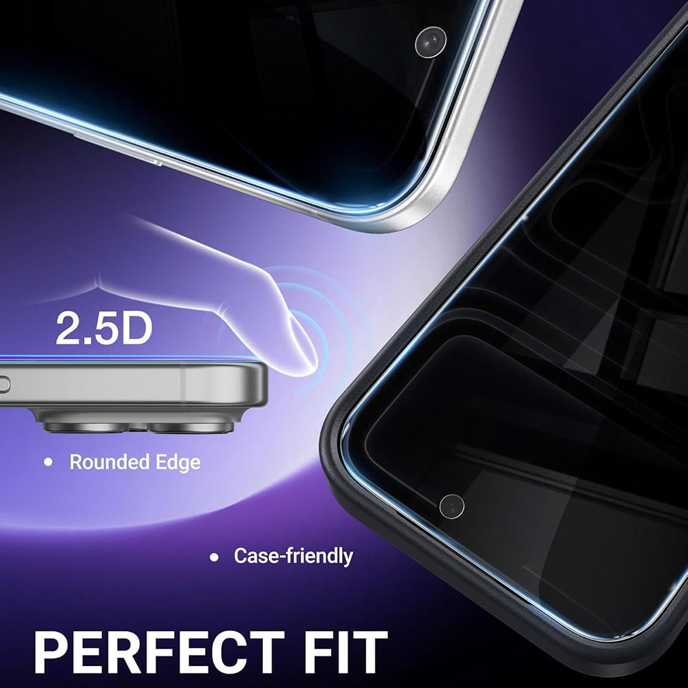 3 قطع من الزجاج المقوى المضاد  - مراجعة Anti Spy Privacy Glass Case وسعره