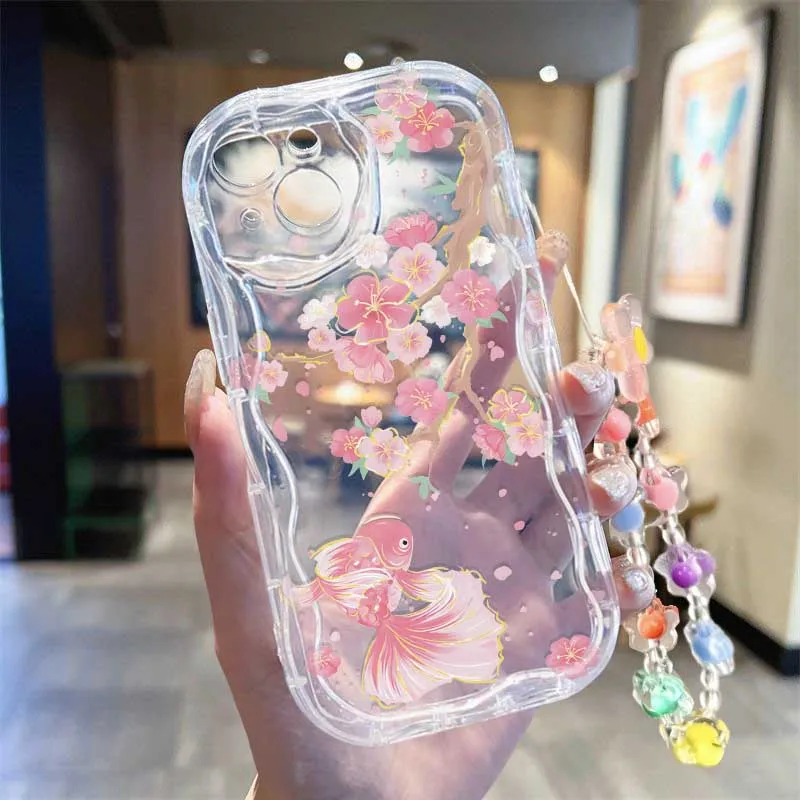 حافظة بحزام معصم بتصميم نحلة ز - مراجعة Cute Cartoon Wrist Strap Silicone Case وسعره