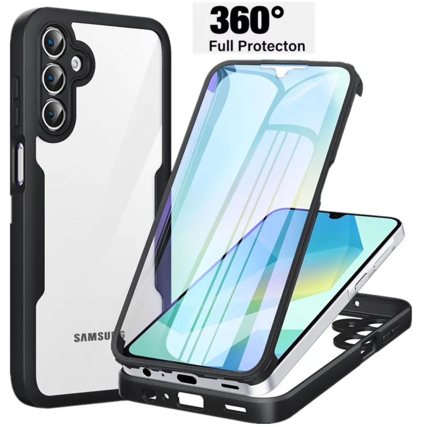 الثقيلة واضحة 360 °   حافظة كا - مراجعة Heavy Duty 360 Full Body Protective Case وسعره