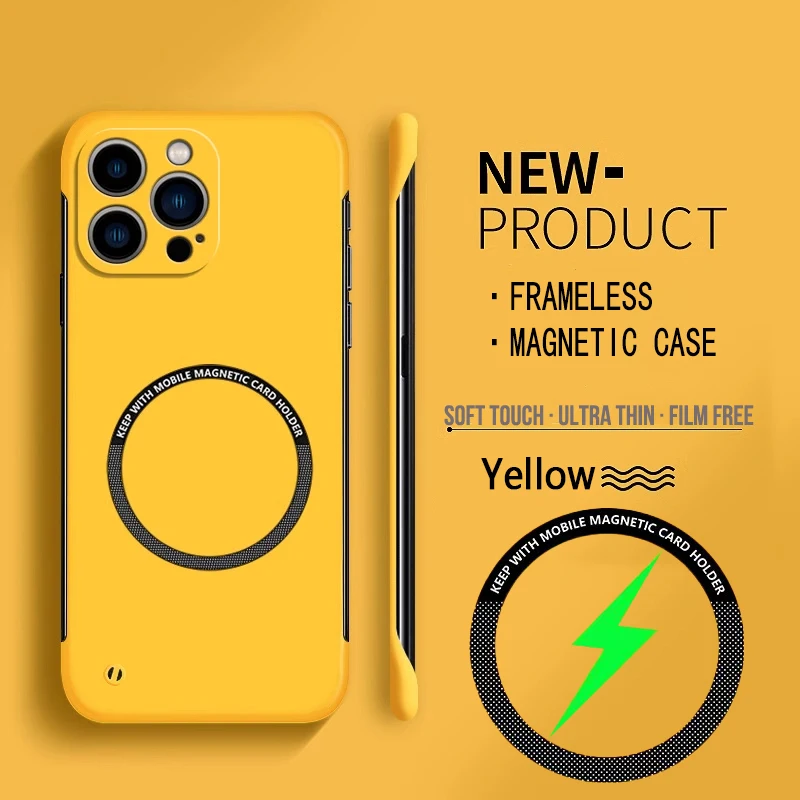 حافظة لهاتف Magsafe مغناطيسية  - مراجعة Ultra Thin Frameless Phone Cover وسعره