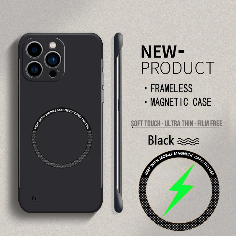 حافظة لهاتف Magsafe مغناطيسية  - مراجعة Ultra Thin Frameless Phone Cover وسعره
