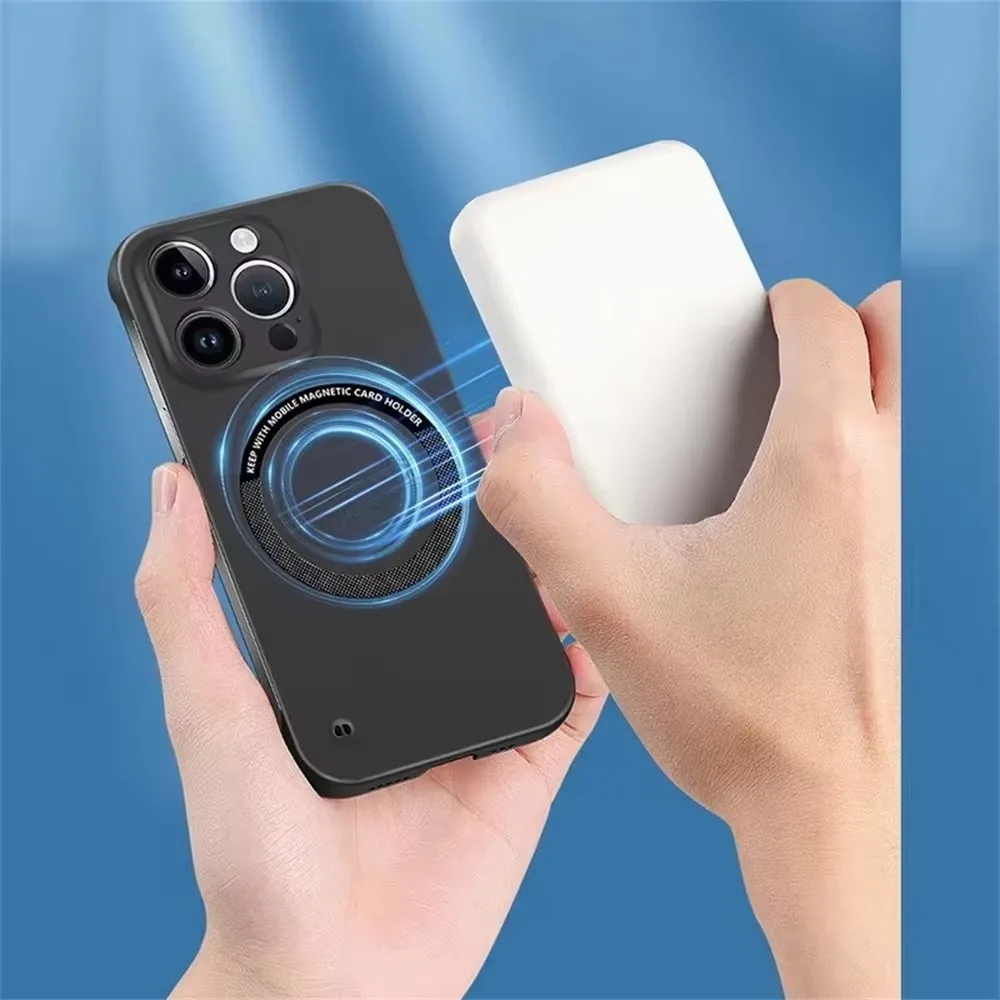 حافظة لهاتف Magsafe مغناطيسية  - مراجعة Ultra Thin Frameless Phone Cover وسعره