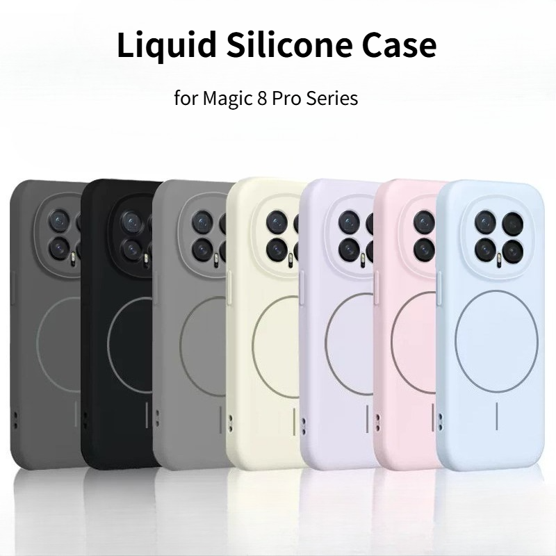 غطاء هاتف أنيق من السيليكون ال - مراجعة Liquid Silicone Magnetic Phone Case وسعره