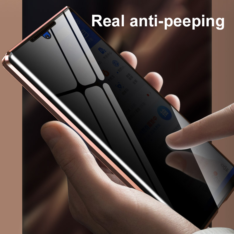 غطاء هاتف من الزجاج المقوى الم - مراجعة Anti Spy Privacy Glass Case وسعره