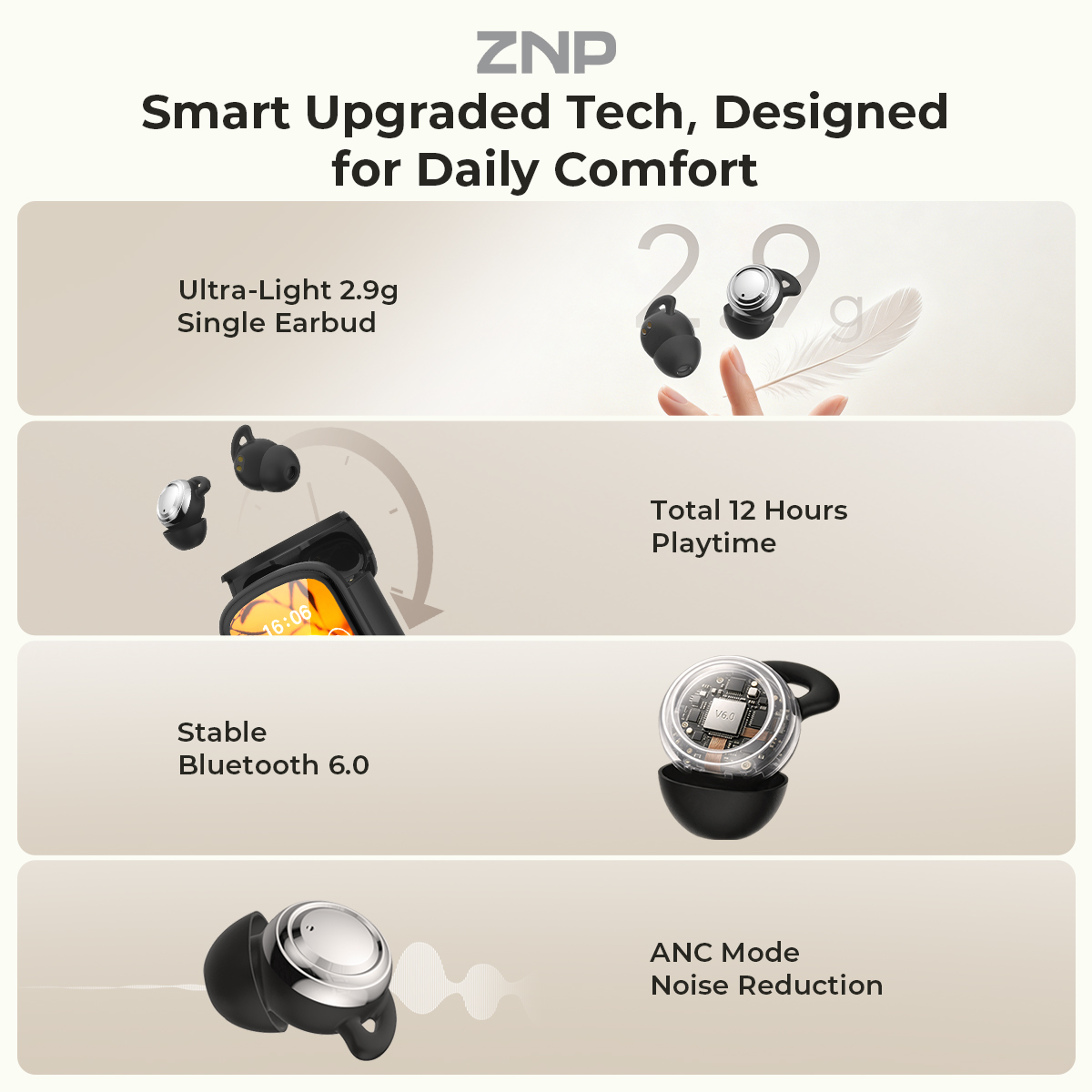 سماعات أذن ZNP P04 للمساعدة عل - مراجعة Earphones وسعره