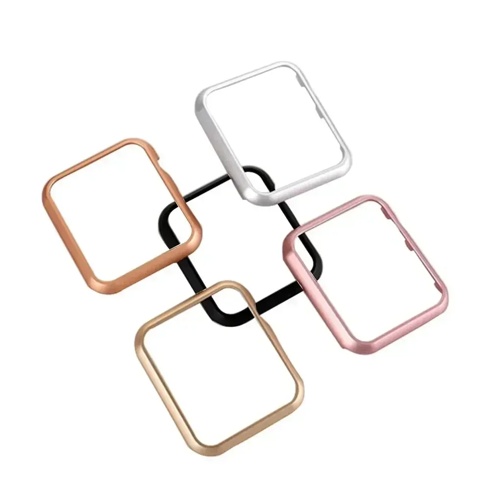 ل iWatch SE سلسلة 10 9 8 7 حال - مراجعة Metal Bumper Aluminum Frame Case وسعره