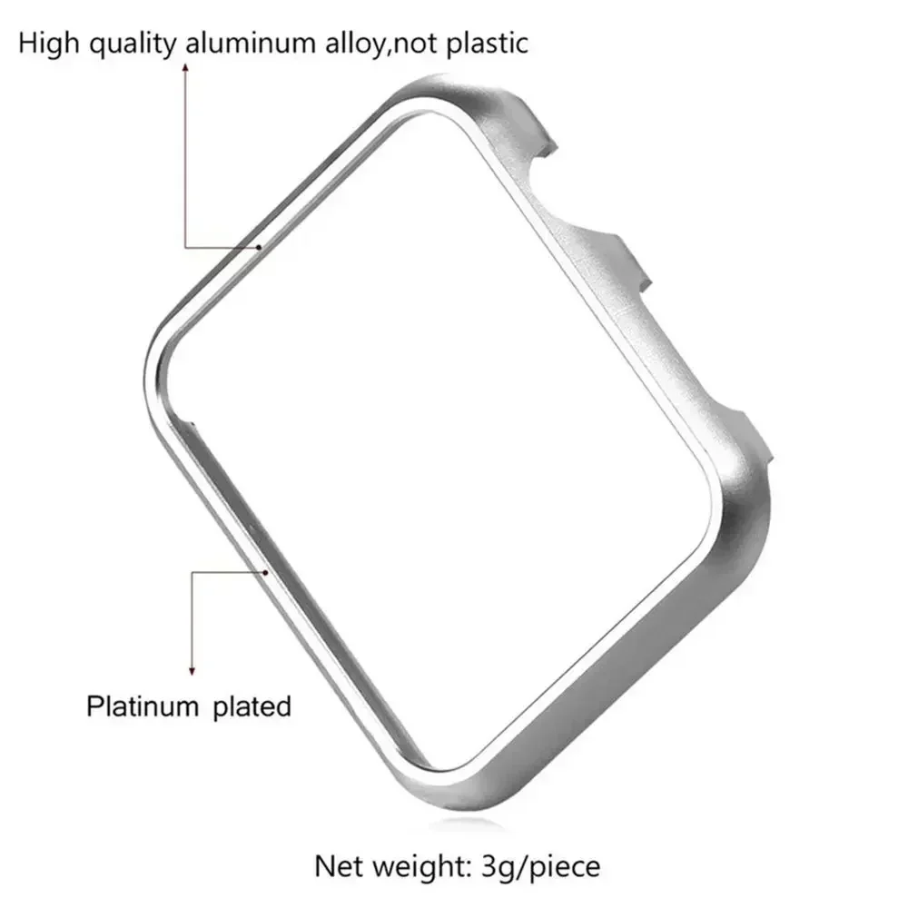 ل iWatch SE سلسلة 10 9 8 7 حال - مراجعة Metal Bumper Aluminum Frame Case وسعره