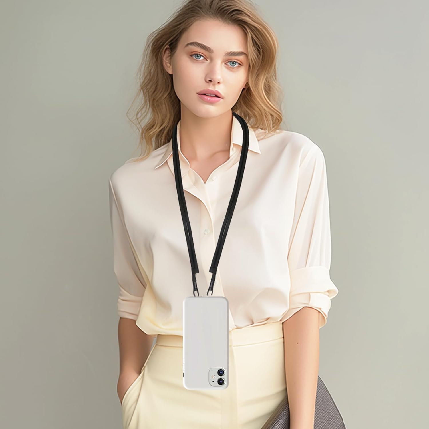 حبل الهاتف الخليوي، حلقة ثقب ب - مراجعة Crossbody Lanyard Neck Strap Case وسعره