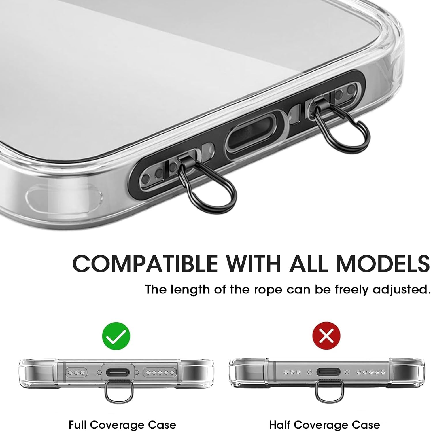 حبل الهاتف الخليوي، حلقة ثقب ب - مراجعة Crossbody Lanyard Neck Strap Case وسعره