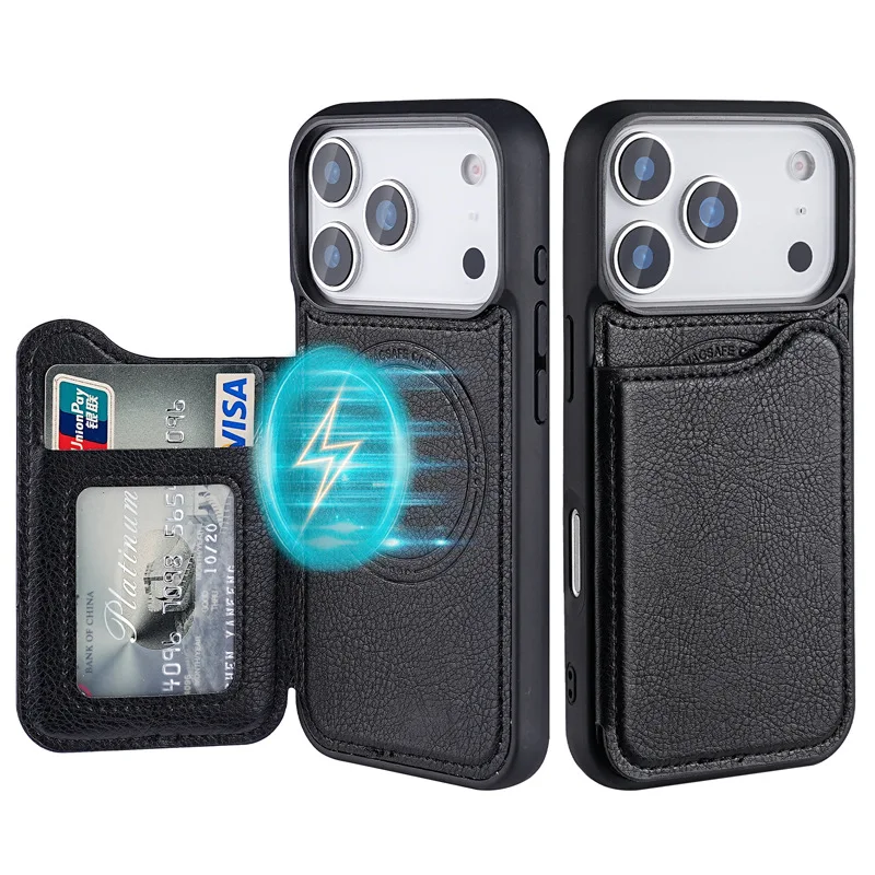 حافظة هاتف مغناطيسية من الجلد  - مراجعة Leather Wallet Card Holder Phone Cover وسعره