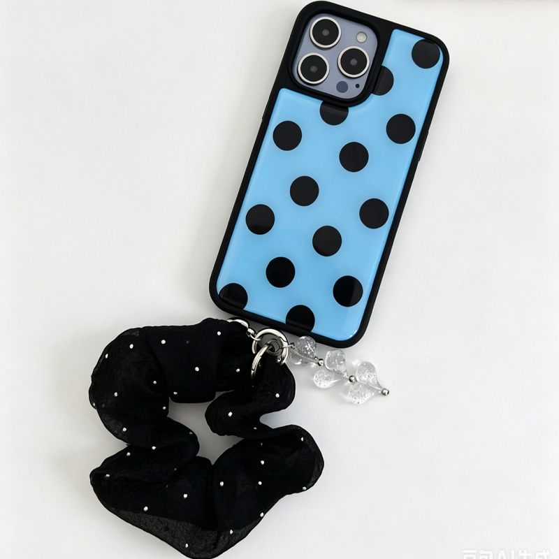 غطاء هاتف أزرق وأسود منقط مع ح - مراجعة Clear Shockproof Bumper Case وسعره