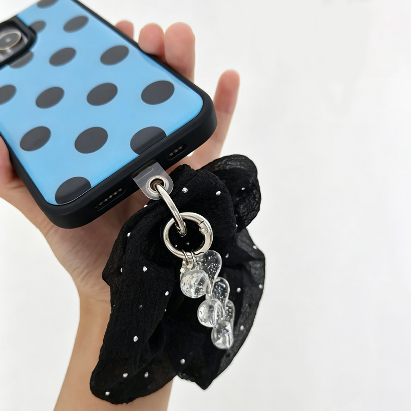 غطاء هاتف أزرق وأسود منقط مع ح - مراجعة Clear Shockproof Bumper Case وسعره