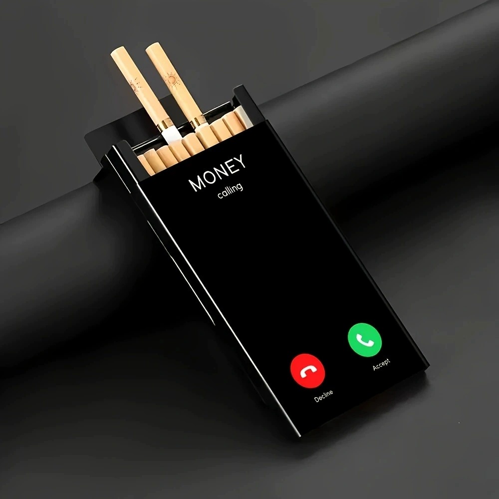علبة سجائر معدنية أنيقة بغطاء  - مراجعة Phone Cases وسعره
