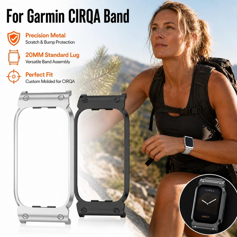 غطاء واقٍ معدني لساعة Garmin C - مراجعة Metal Bumper Aluminum Frame Case وسعره
