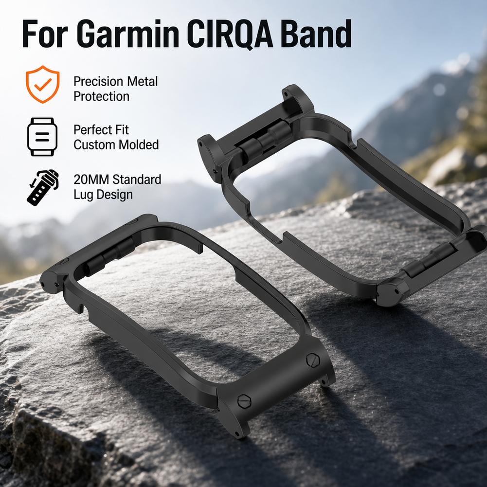 غطاء واقٍ معدني لساعة Garmin C - مراجعة Metal Bumper Aluminum Frame Case وسعره