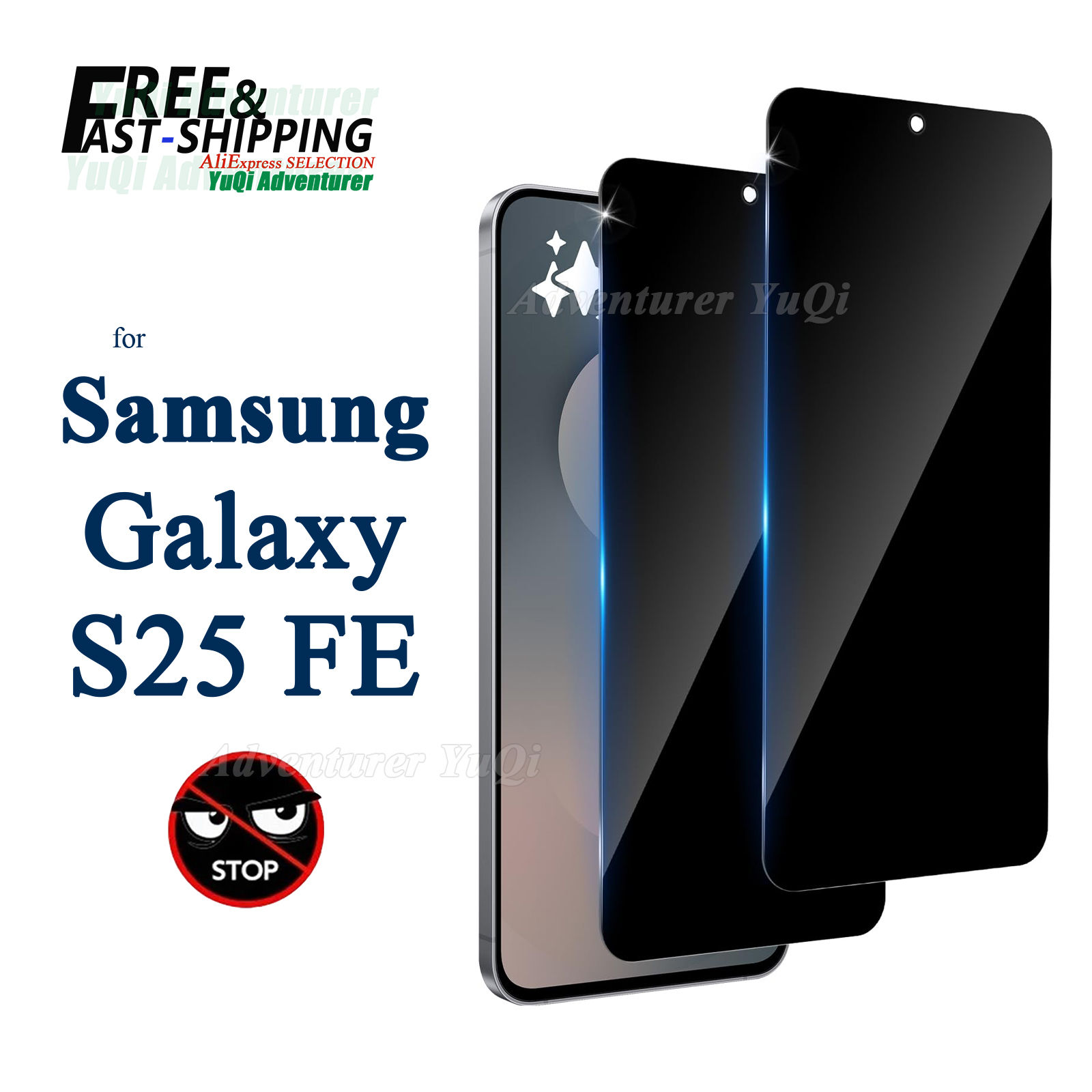 واقي شاشة مضاد للتجسس لهاتف سا - مراجعة Anti Spy Privacy Glass Case وسعره