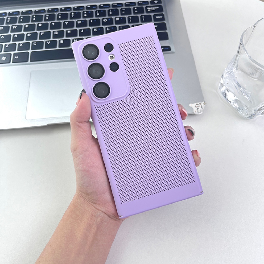 غطاء هاتف نحيف شبكي يسمح بالته - مراجعة Heat Dissipation Mesh Breathable Case وسعره