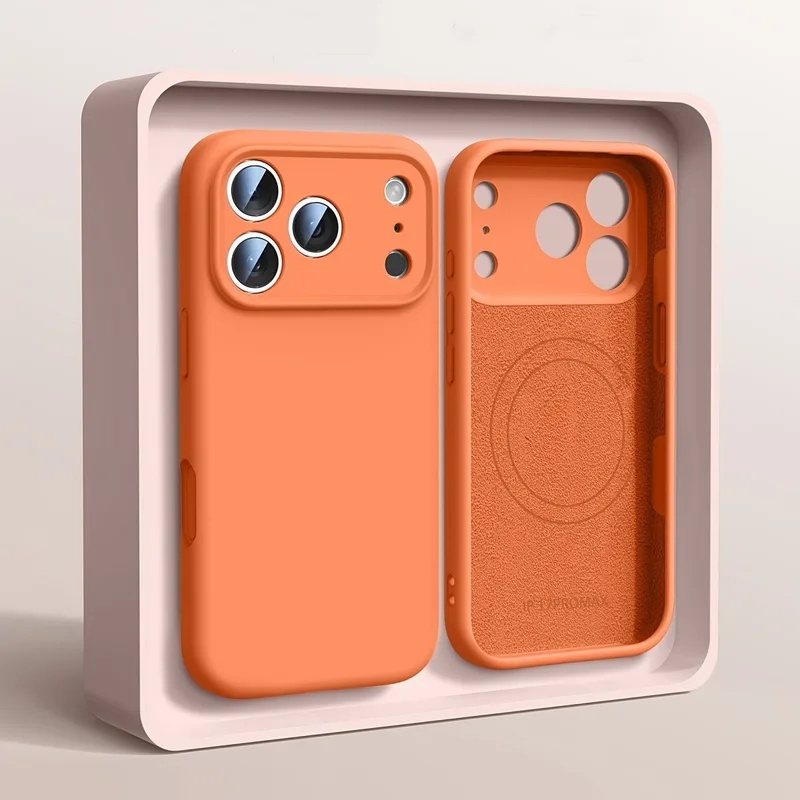 غطاء هاتف مغناطيسي أصلي من الس - مراجعة Liquid Silicone Magnetic Phone Case وسعره