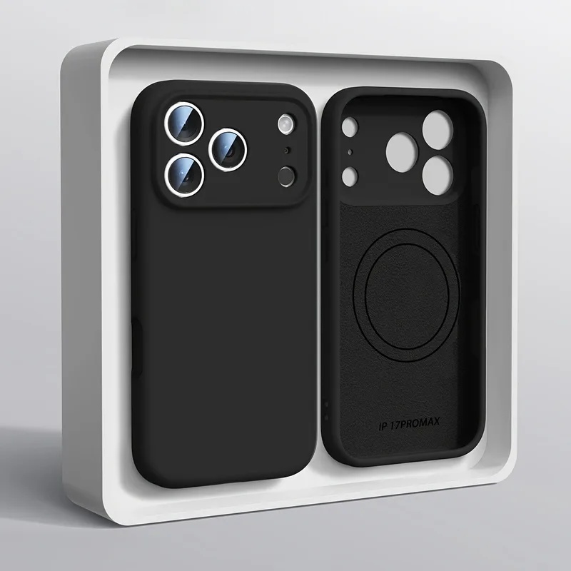 غطاء هاتف مغناطيسي أصلي من الس - مراجعة Liquid Silicone Magnetic Phone Case وسعره