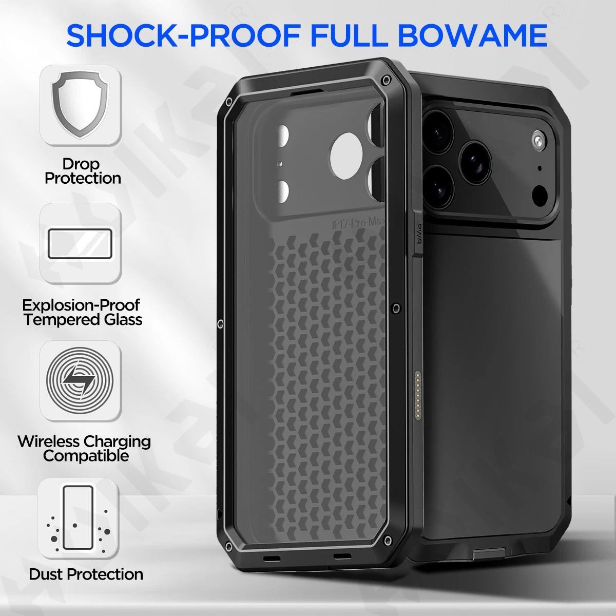 غطاء مناسب لآيفون 18 برو ماكس  - مراجعة Heavy Duty 360 Full Body Protective Case وسعره