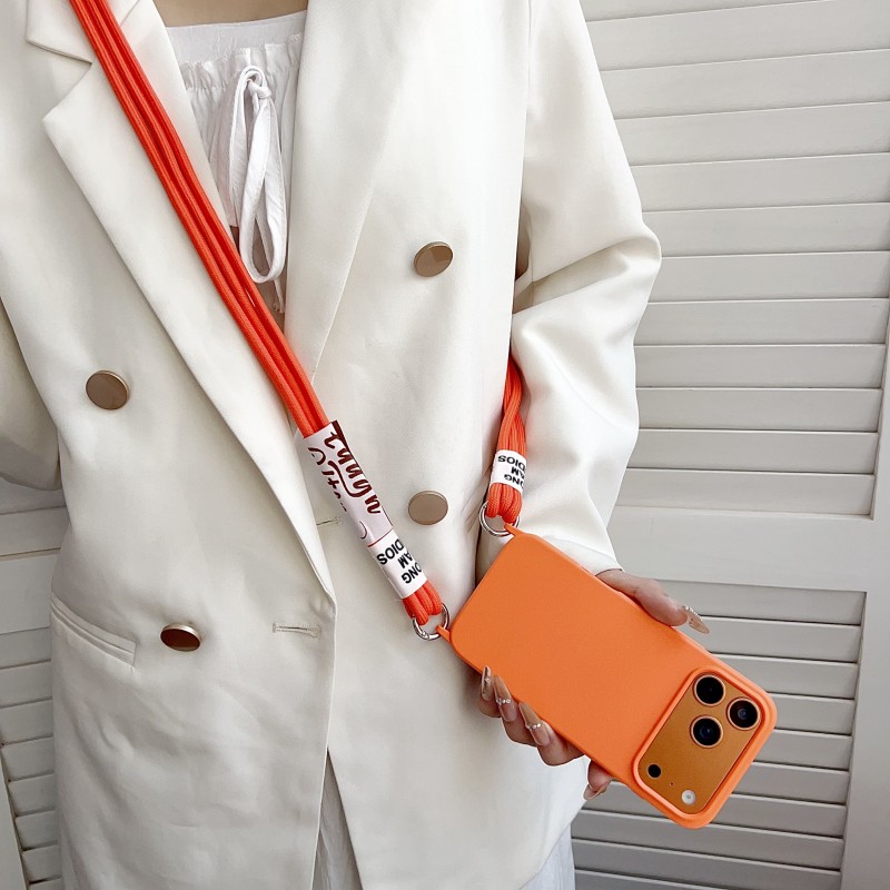 حافظة أصلية مع حبل تعليق للآيف - مراجعة Crossbody Lanyard Neck Strap Case وسعره