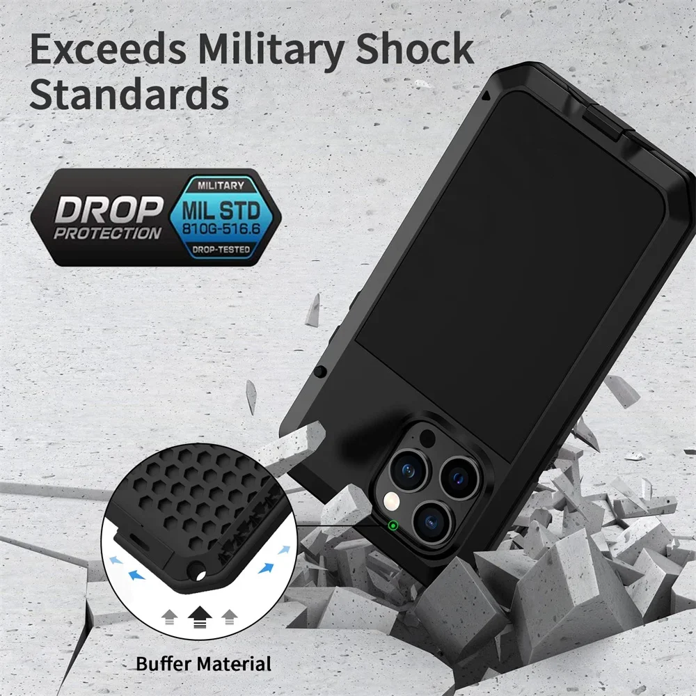 حافظة لهاتف آيفون 16 15 13 12  - مراجعة Heavy Duty 360 Full Body Protective Case وسعره