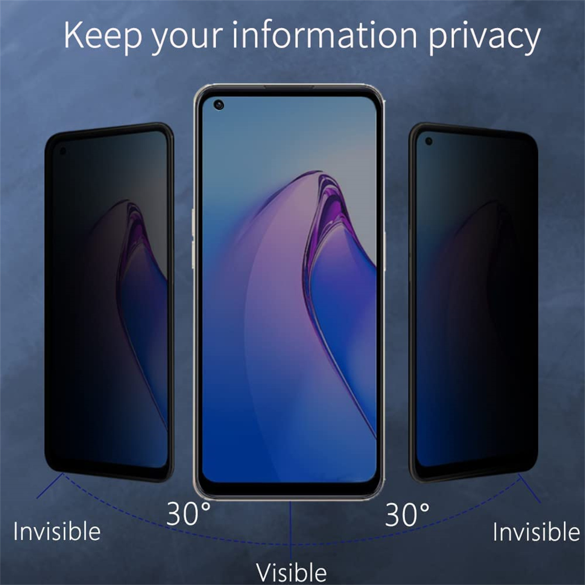 واقي شاشة مضاد للتجسس لـ OPPO  - مراجعة Anti Spy Privacy Glass Case وسعره