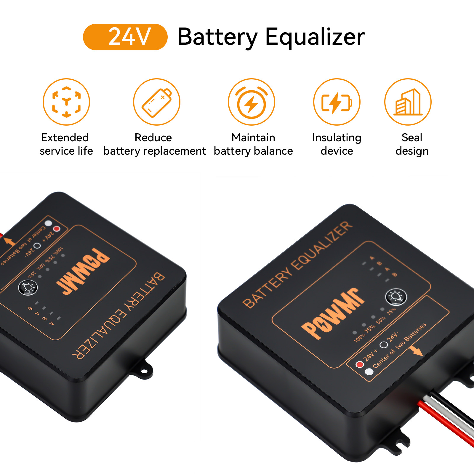 موازن بطارية PowMr BE24 24 فول - مراجعة Power Banks وسعره