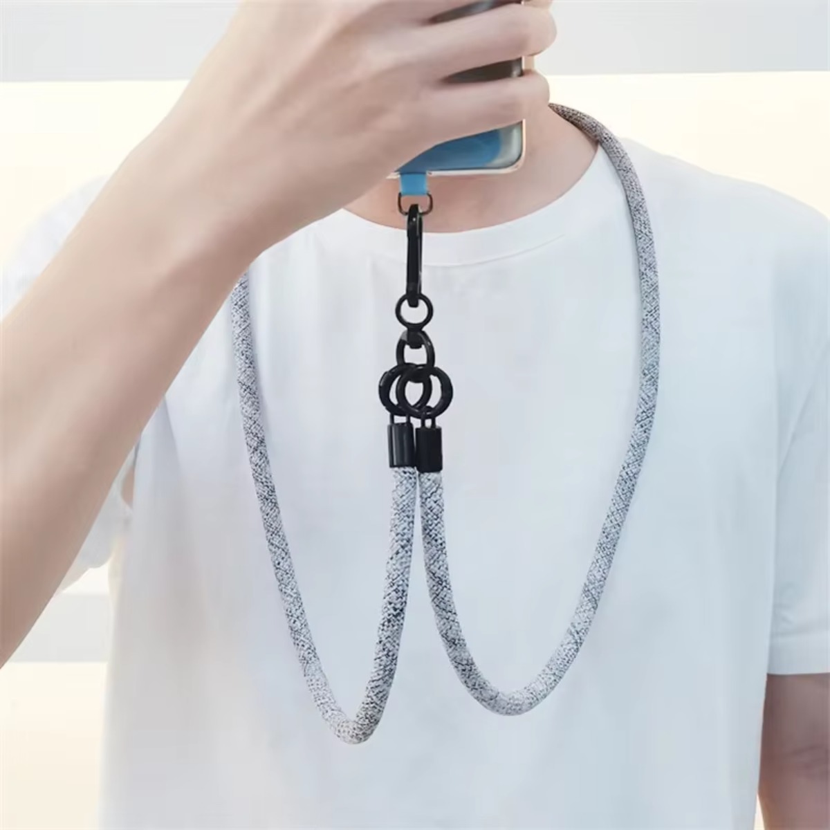حزام عالمي جريء طويل قابل للفص - مراجعة Crossbody Lanyard Neck Strap Case وسعره