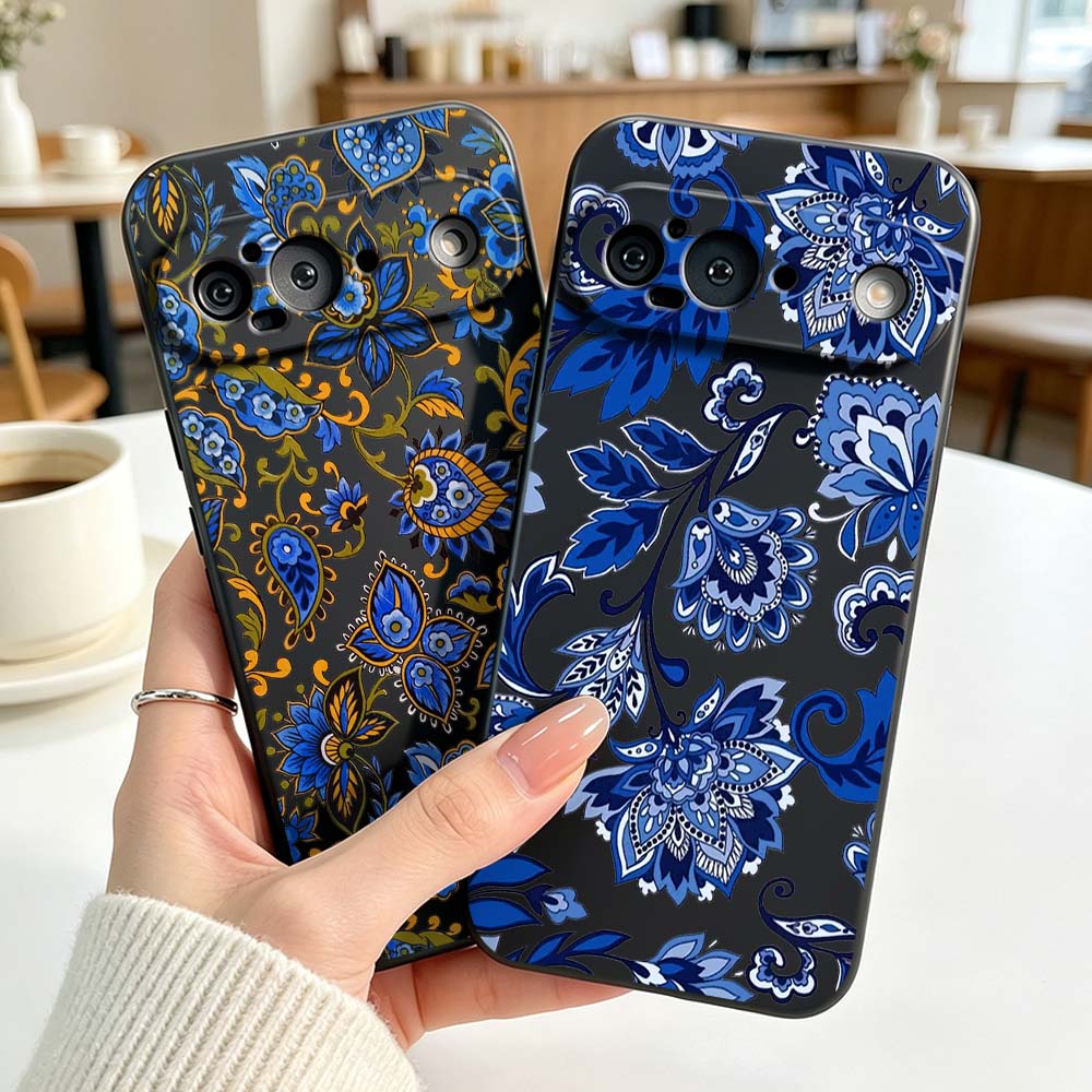 غطاء سيليكون بتصميم عتيق ونقشة - مراجعة Vintage Floral Pattern Soft Case وسعره