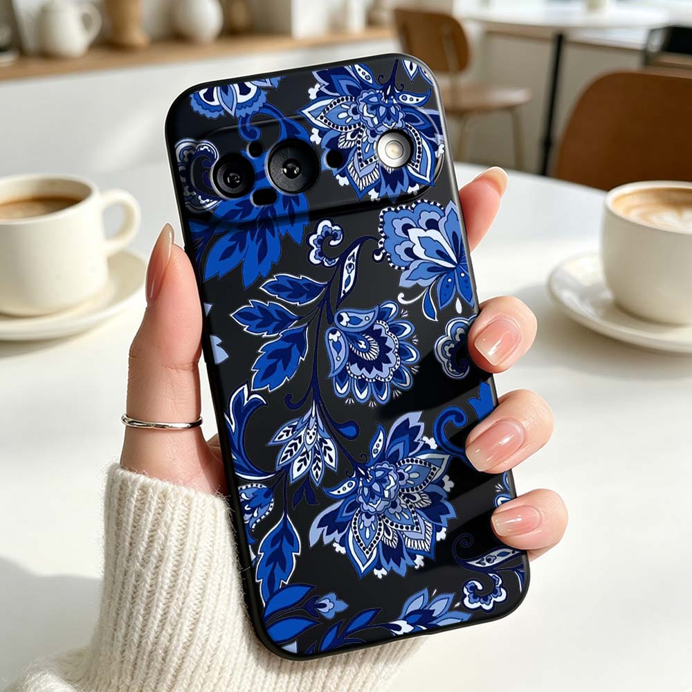 غطاء سيليكون بتصميم عتيق ونقشة - مراجعة Vintage Floral Pattern Soft Case وسعره
