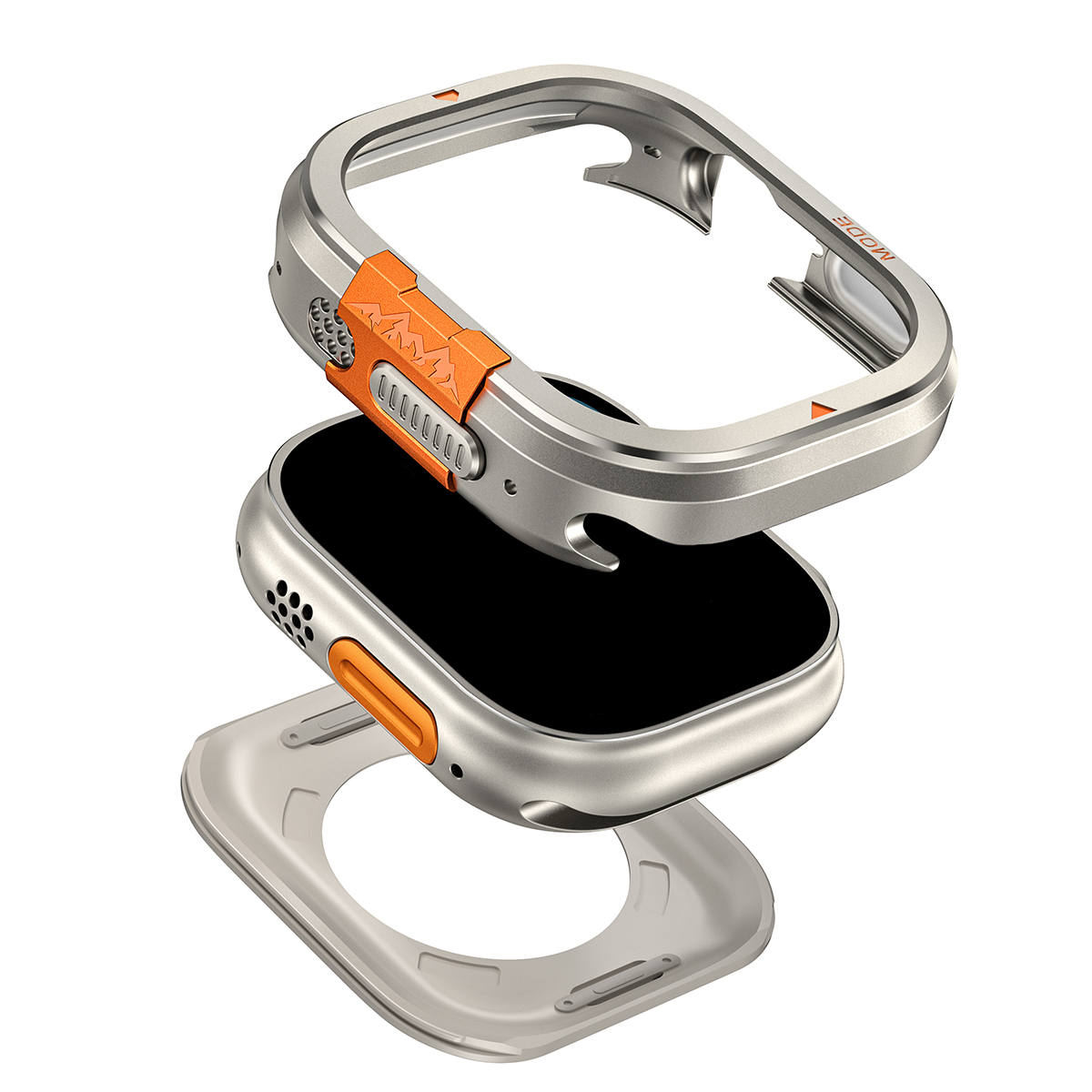 غطاء معدني لساعة أبل ألترا 3 2 - مراجعة Metal Bumper Aluminum Frame Case وسعره