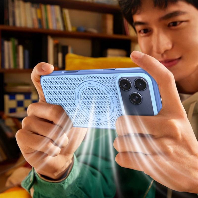 غطاء هاتف مغناطيسي لتبديد الحر - مراجعة Heat Dissipation Mesh Breathable Case وسعره