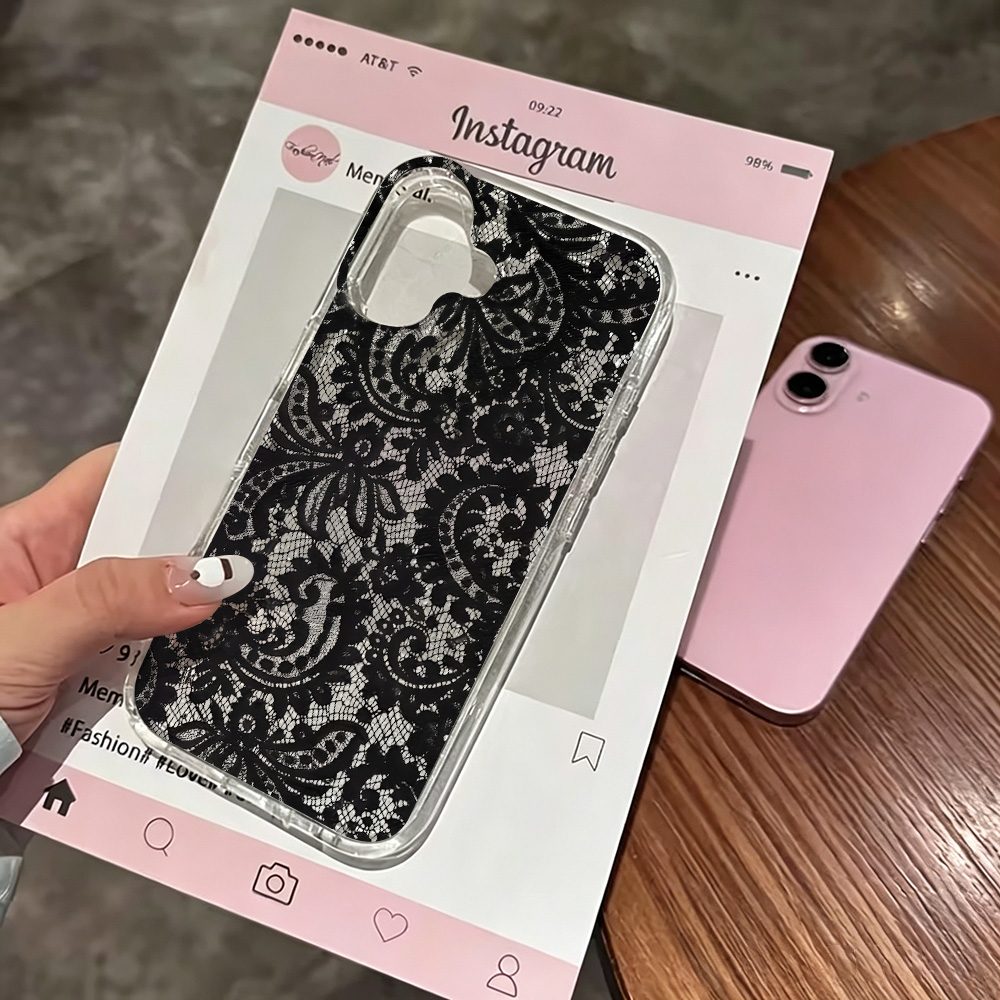 جراب هاتف شفاف بتصميم زهور الد - مراجعة Clear Shockproof Bumper Case وسعره