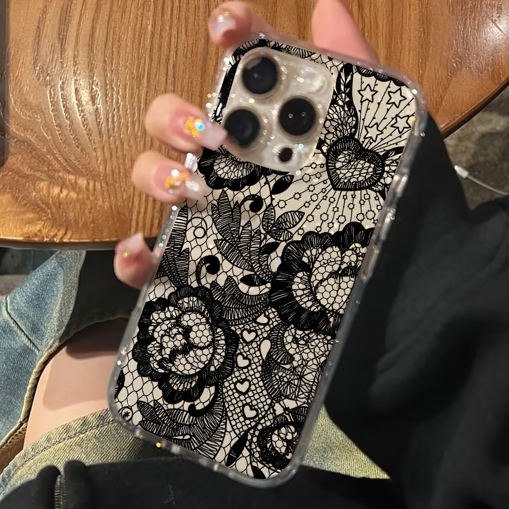 جراب هاتف شفاف بتصميم زهور الد - مراجعة Clear Shockproof Bumper Case وسعره