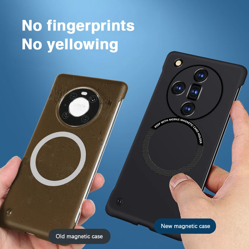 حافظات هاتف شحن لاسلكي مغناطيس - مراجعة Ultra Thin Frameless Phone Cover وسعره