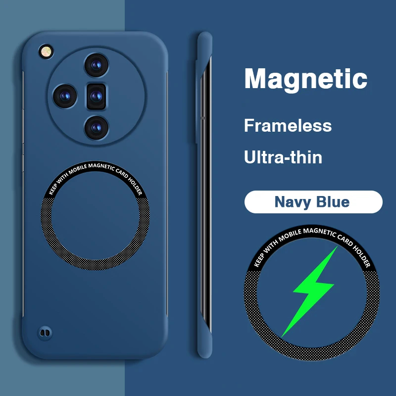 حافظات هاتف شحن لاسلكي مغناطيس - مراجعة Ultra Thin Frameless Phone Cover وسعره